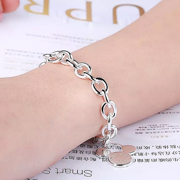 Mickey Mouse Sterling Silver Bracelet, Chain Link - Picture 6 of 10